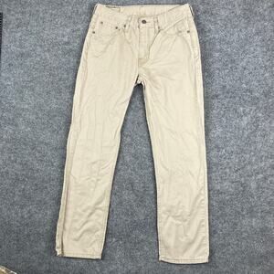 Levi's 514 Jeans Mens 30x30 Beige Khaki Straight Fit Waterless Sustainable